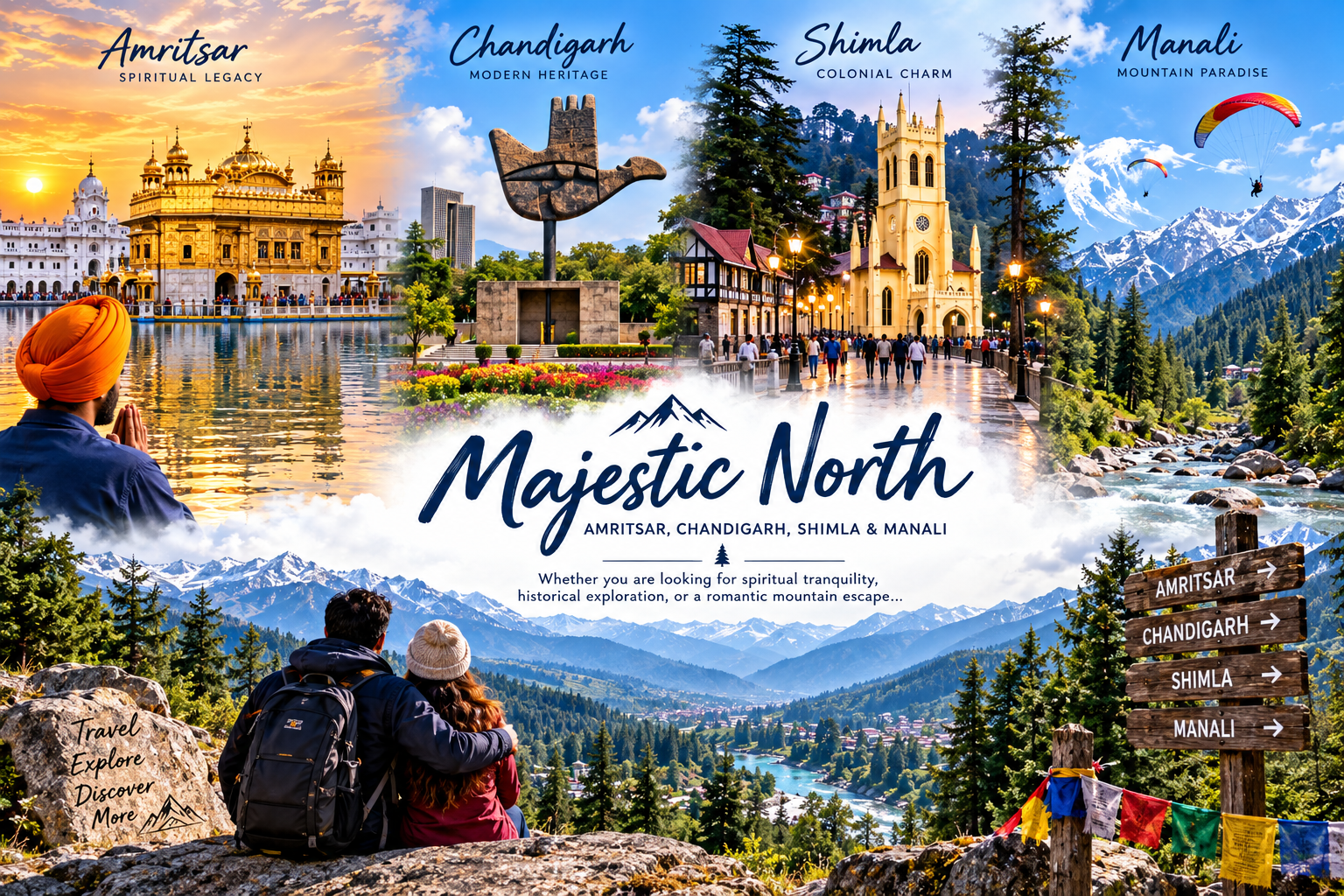 Majestic North: Amritsar, Chandigarh, Shimla & Manali
