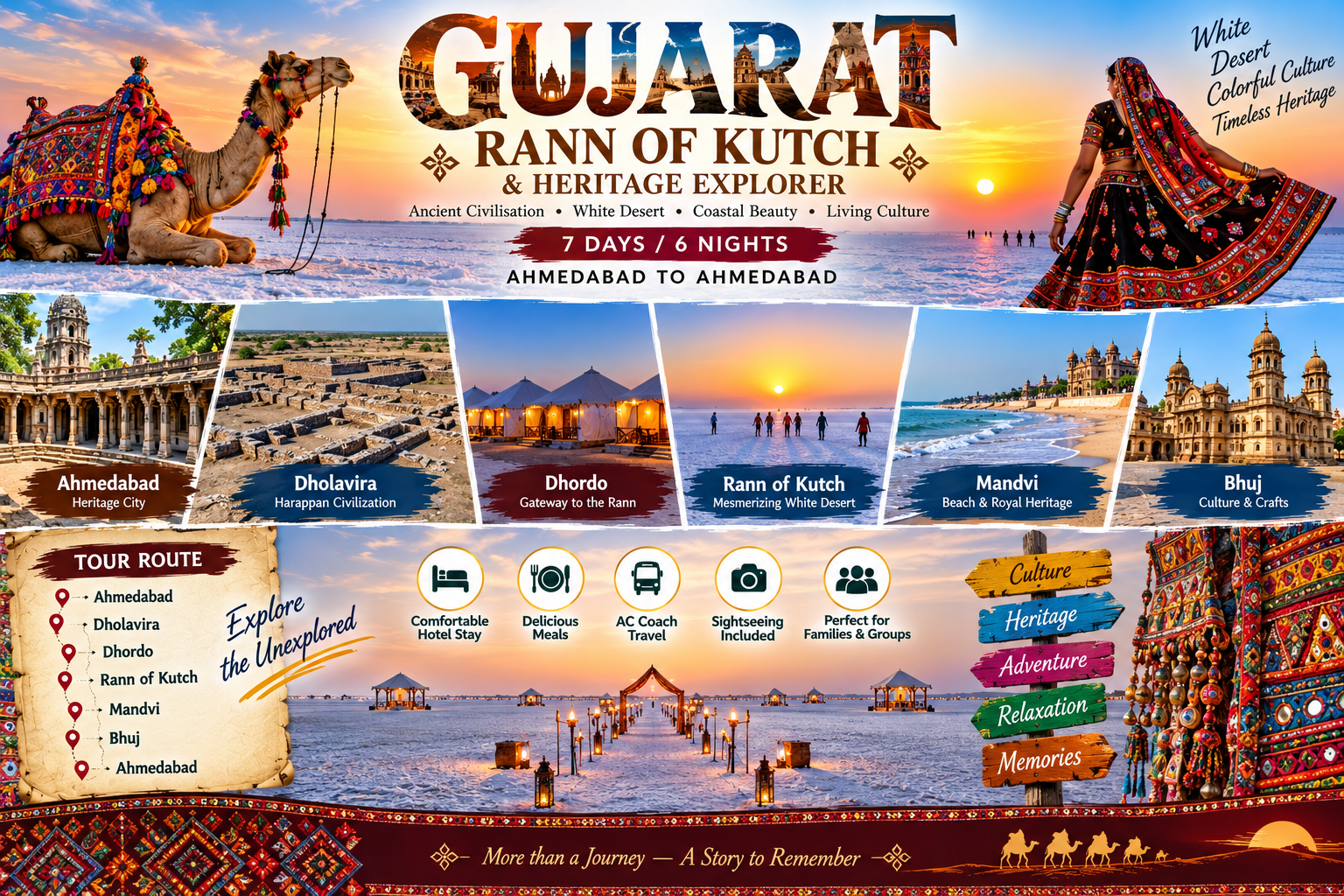The Great Rann of Kutch – Heritage, Desert & Culture Tour