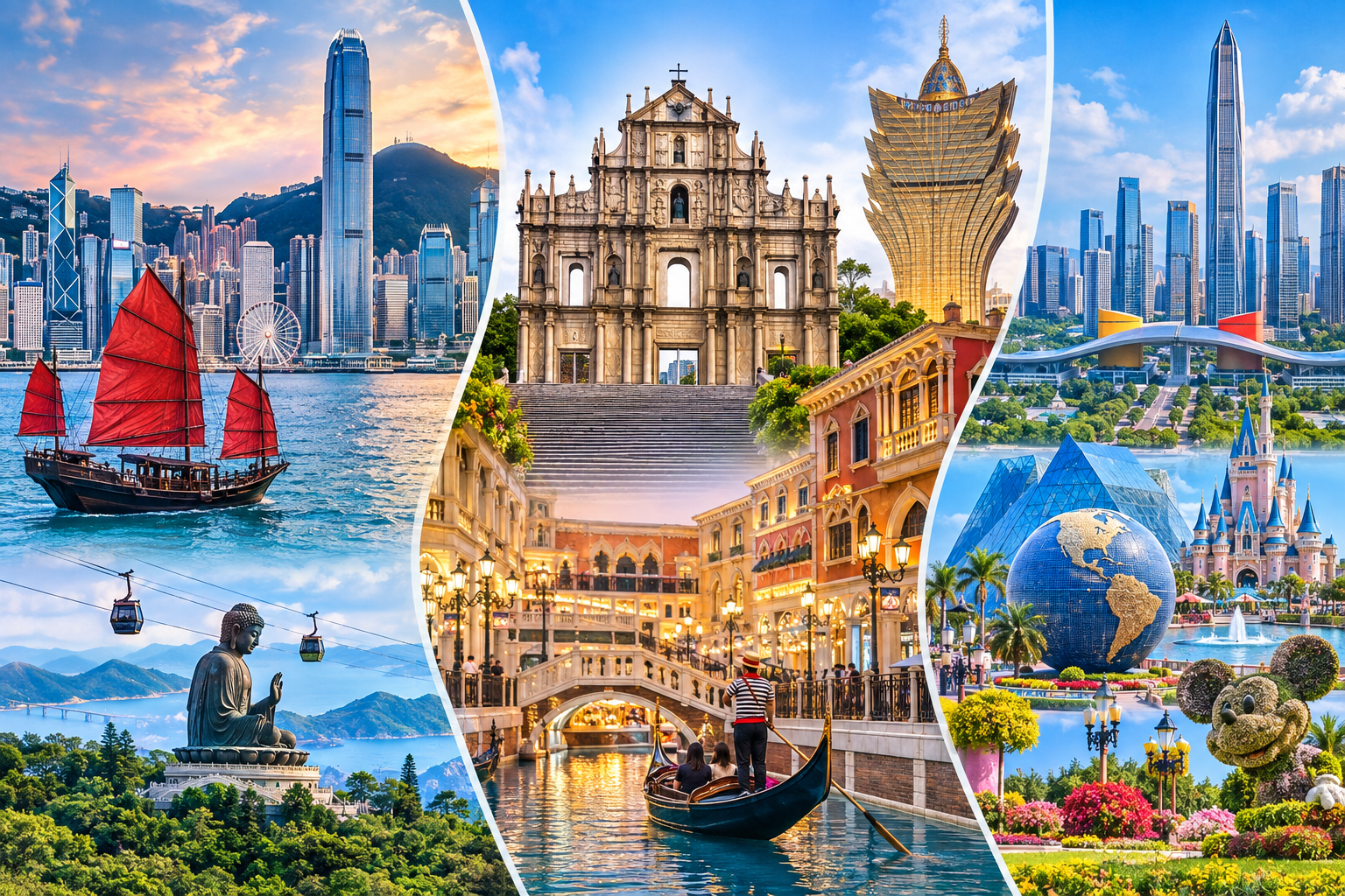 Hong Kong • Macau & Shenzhen Grand Explorer 7 Days / 6 Nights  “Three Incredible Destinations • Iconic Attractions • One Unforgettable Asian Adventure”