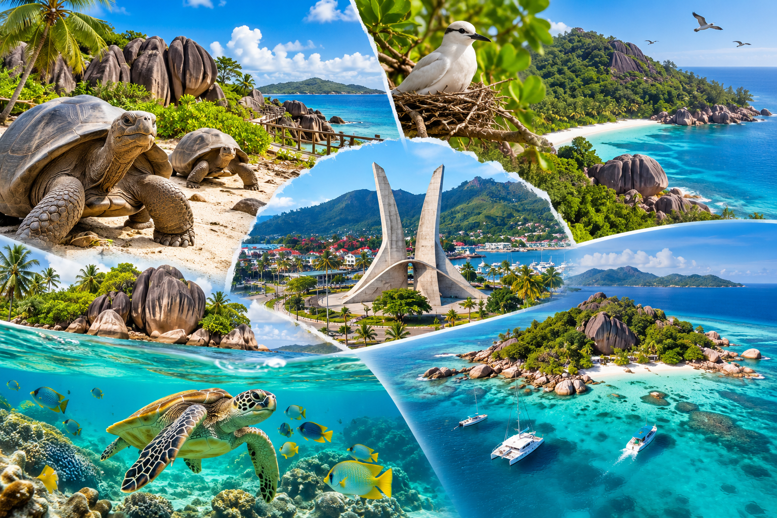 Seychelles Island Paradise Explorer 6 Days / 5 Nights  Curieuse Island • Cousin Island • Victoria • Sainte Anne Marine National Park